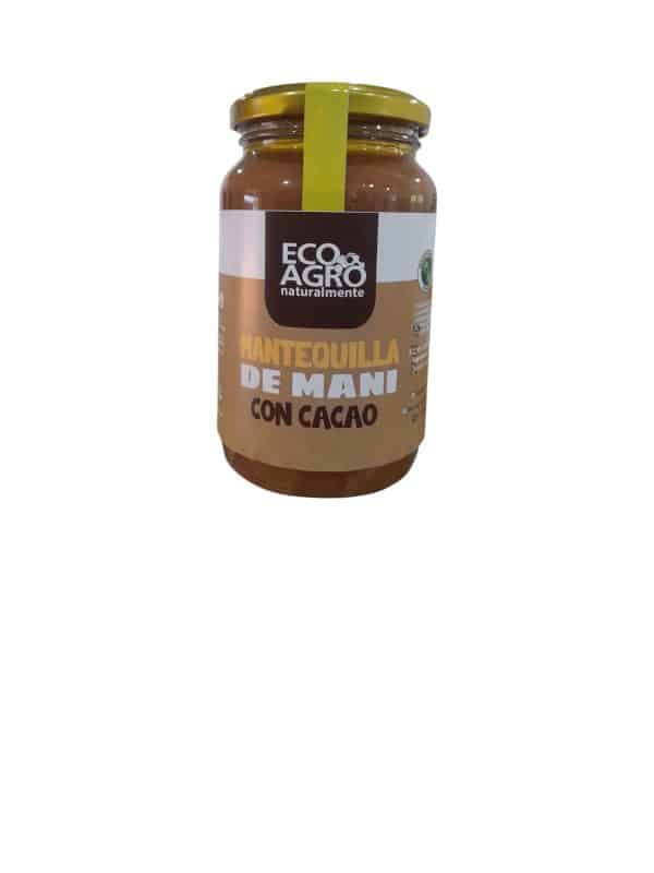 Mantequilla de mani con cacao  EcoAgro x 450 gr