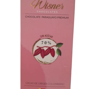 Chocolate en barra 70% cacao x 80 g Wisner